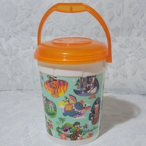 Disney Parks Attraction Popcorn Bucket Orange Lid